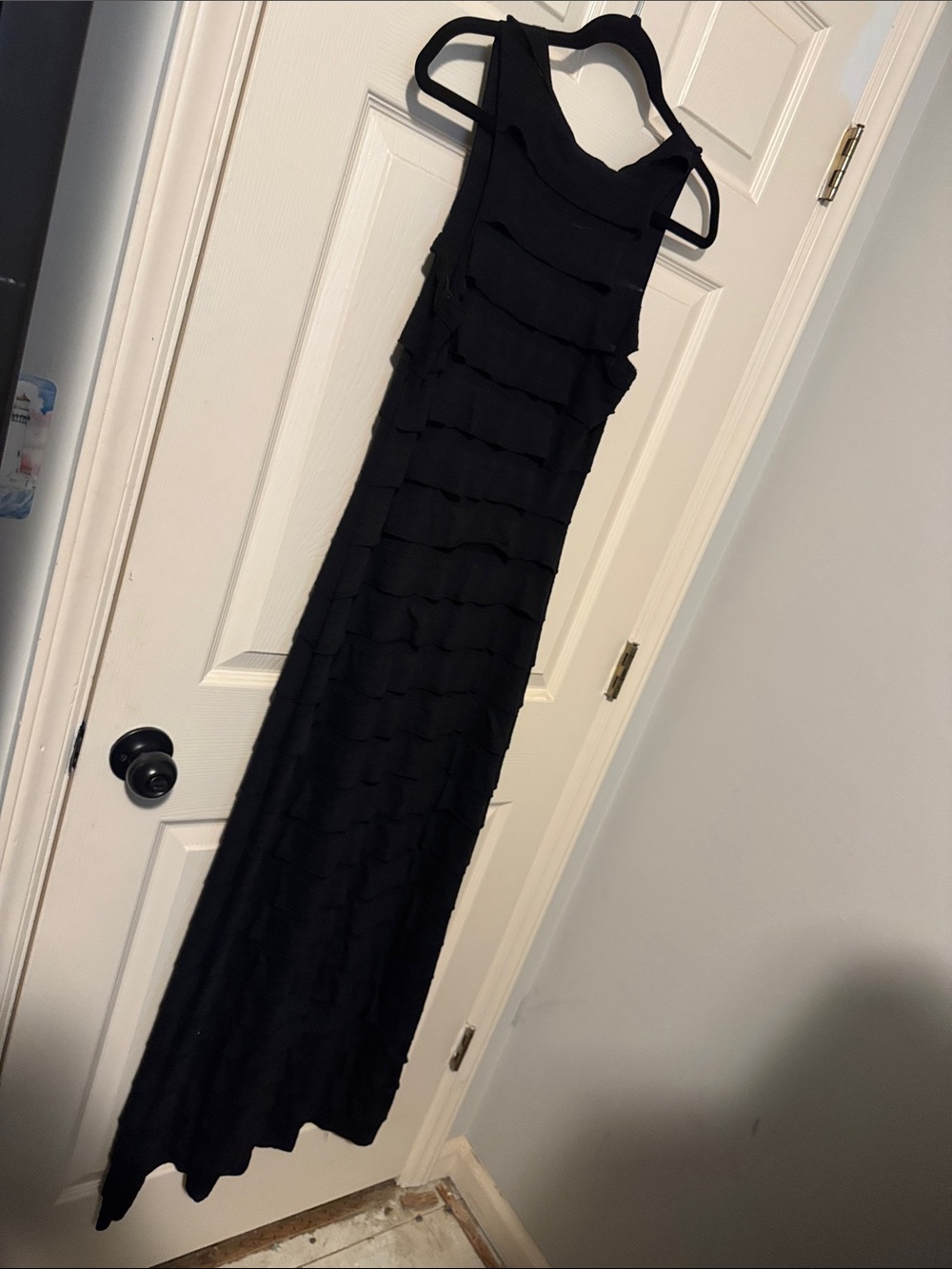Max Studio Black Tiered Ruffle Maxi Skirt - Picture 4 of 4